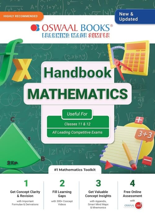 Oswaal Handbook of Mathematics Class 11 & 12 - Must Have for JEE & Engineering Entrance Exams