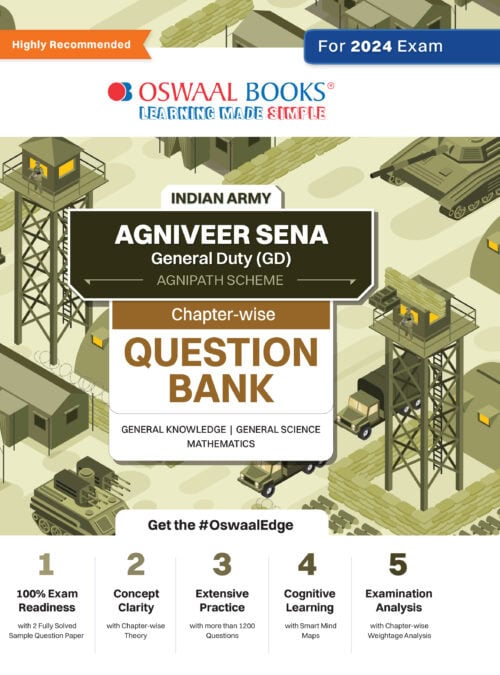 Oswaal Indian Army Agniveer Sena General Duty (GD) (Agnipath Scheme) Question Bank - Chapterwise Topic-wise for General Knowledge, General Science & Mathematics