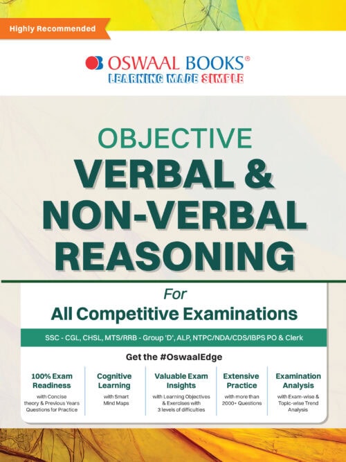 Oswaal Objective Verbal & Non-Verbal, Reasoning for all Competitive Examination PDF