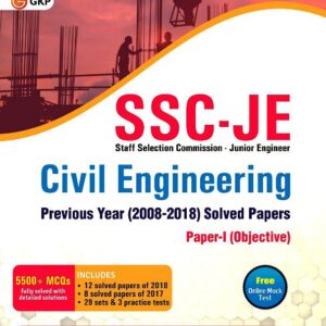 SSC-JE Civil Engineering Previous Years Solved Papers Paper-1 (Objective) - GKP