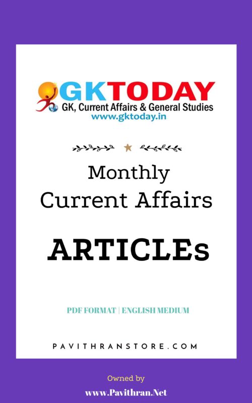 GkToday Current Affairs ARTICLEs PDF