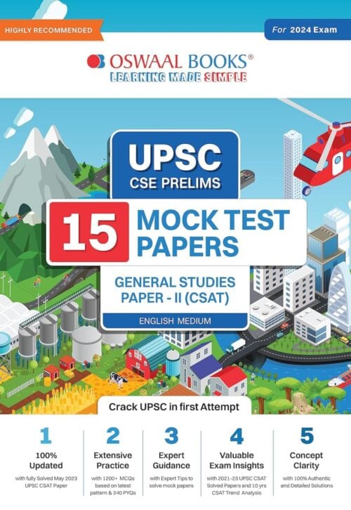 Oswaal UPSC CSAT 15 Mock Test Papers General Studies Paper-II [2024 Edition]