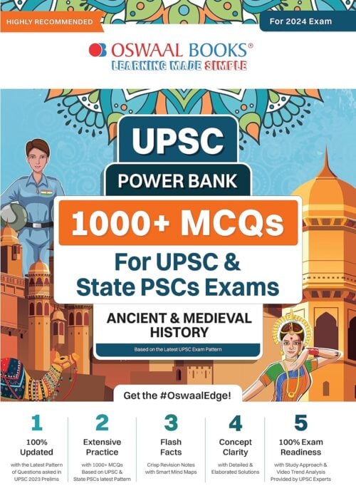 Oswaal UPSC Power Bank 1000+ MCQs ANCIENT & MEDIEVAL HISTORY [2024 Edition]